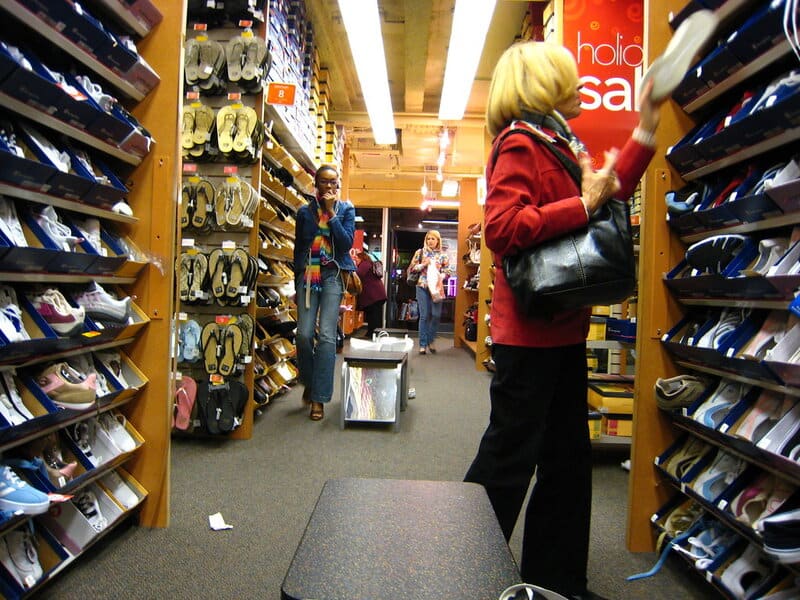 Many Women Enjoy Shopping For Shoes. This Is A Shoe Store Named 'payless'