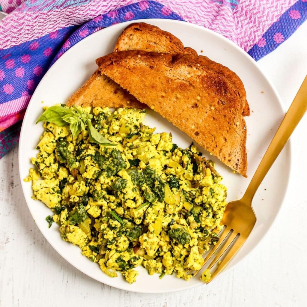 Eugene, Oregon - Tofu Scramble With Hazelnut Pesto