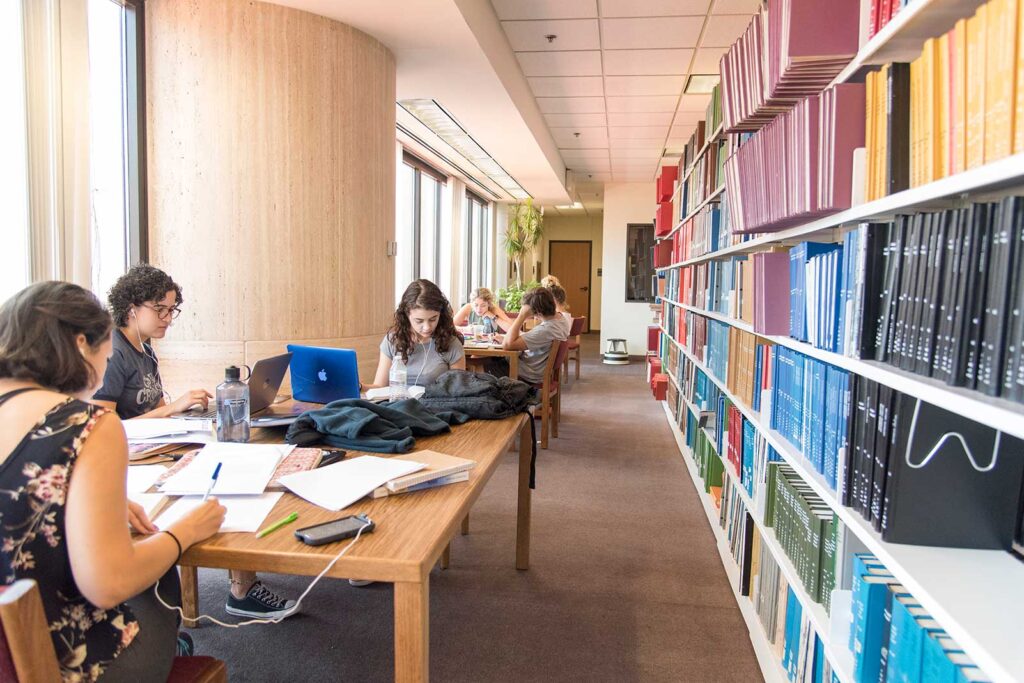 Female Students Study In Alkek