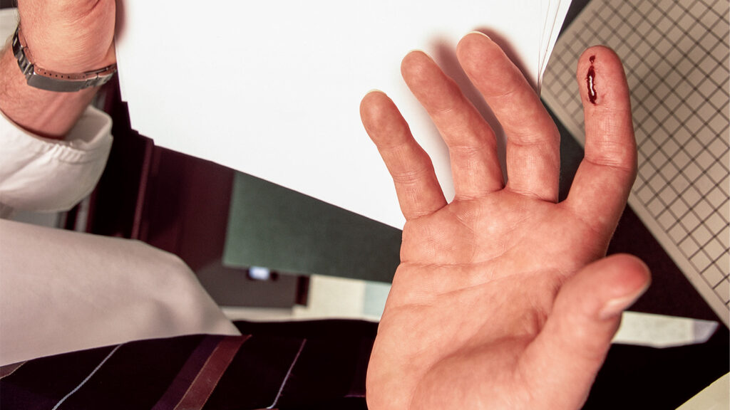 Getting A Paper Cut