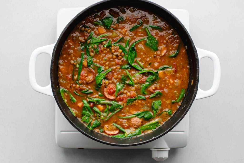 Lentil Soup With Spinach And Smoked Sausage 3051225 Step 08 Ca55fe8fe1f7463ba8f94d0484f9e8c2