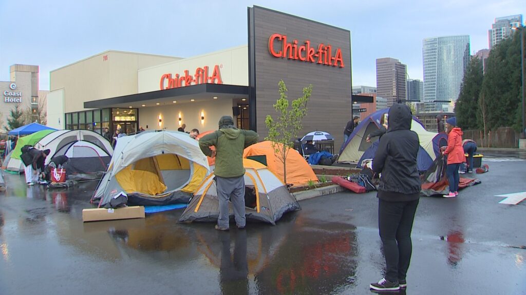 People Camp Out For Chick Fil A Openings