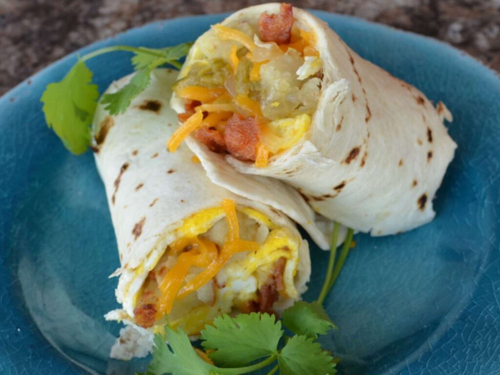 Santa Fe, New Mexico - Breakfast Burrito With Green Chile