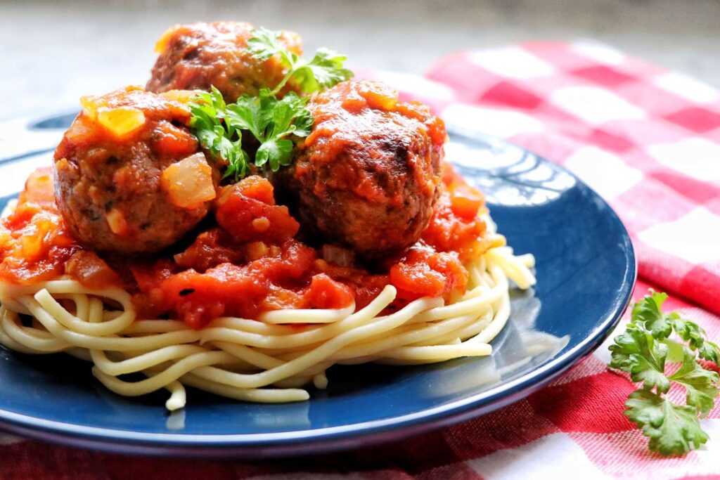Spaghetti With Vegan Meatballs