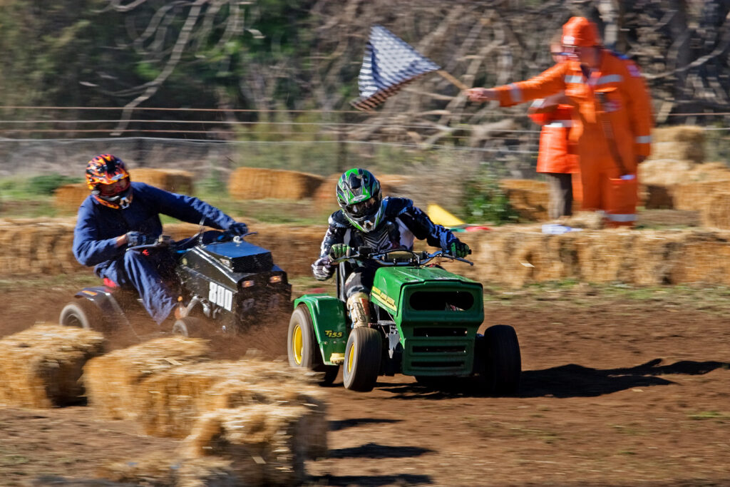 There Are Lawnmower Races