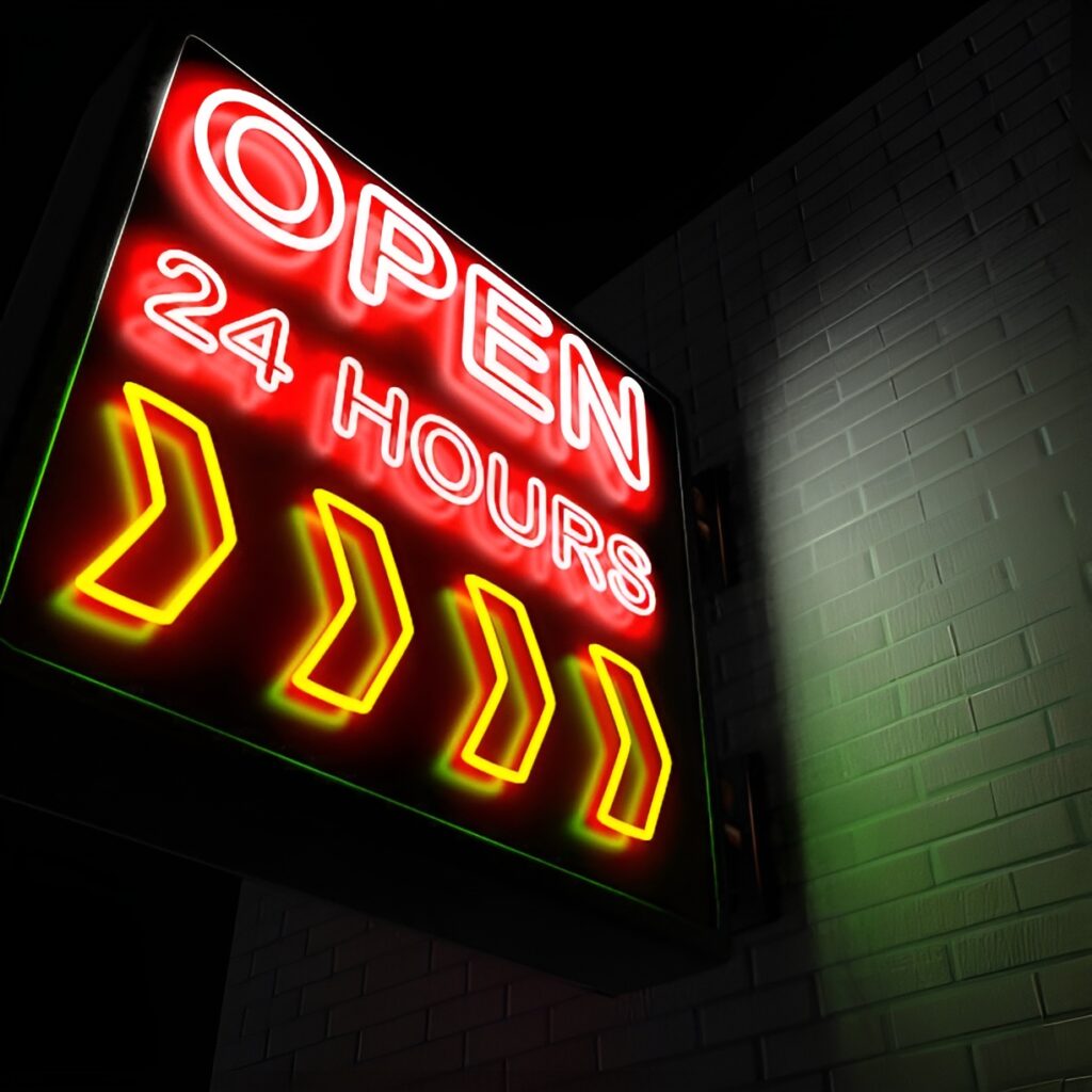 You Can Find 24 Hour Everything