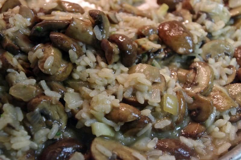 Mushroom risotto