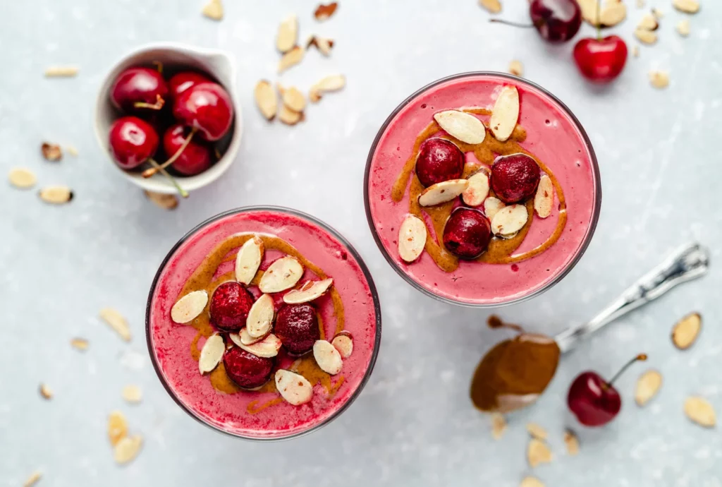 Almond cherry smoothie 4long