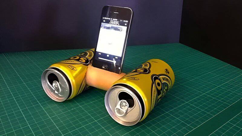 3. Soda Can Phone Amplifier