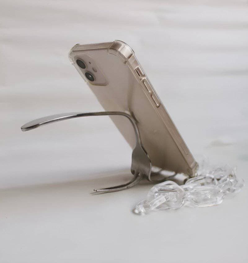 5. Fork as a Phone Stand