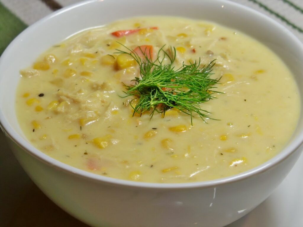 Chicken corn chowder 011