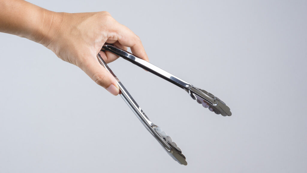 Cooking Tongs To Retrieve Lost Items