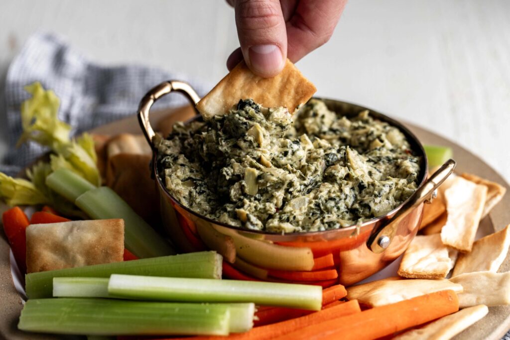 Creamy spinach and artichoke dip 48 scaled