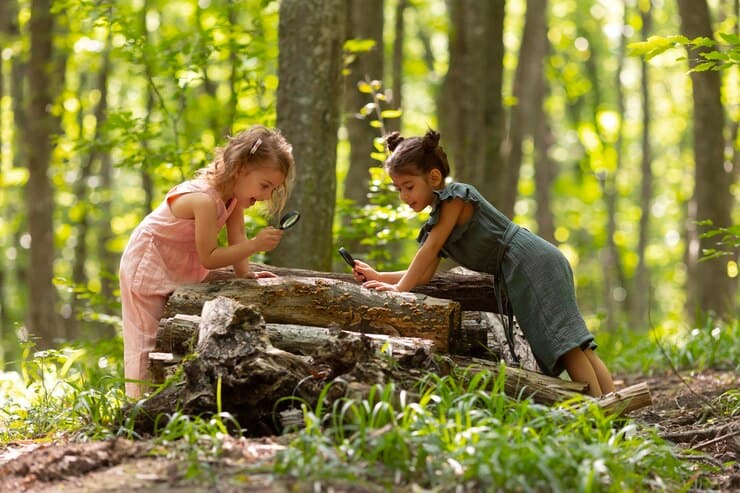 Curious Children Participating Treasure Hunt 23 2149096615
