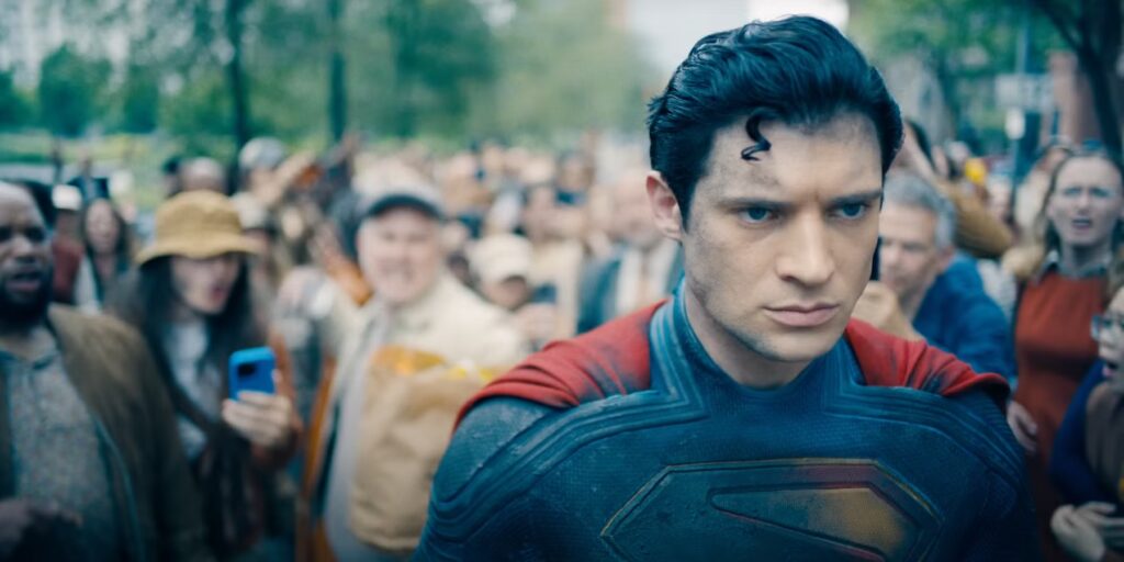 David Corenswet Walks Away In Superman 2025