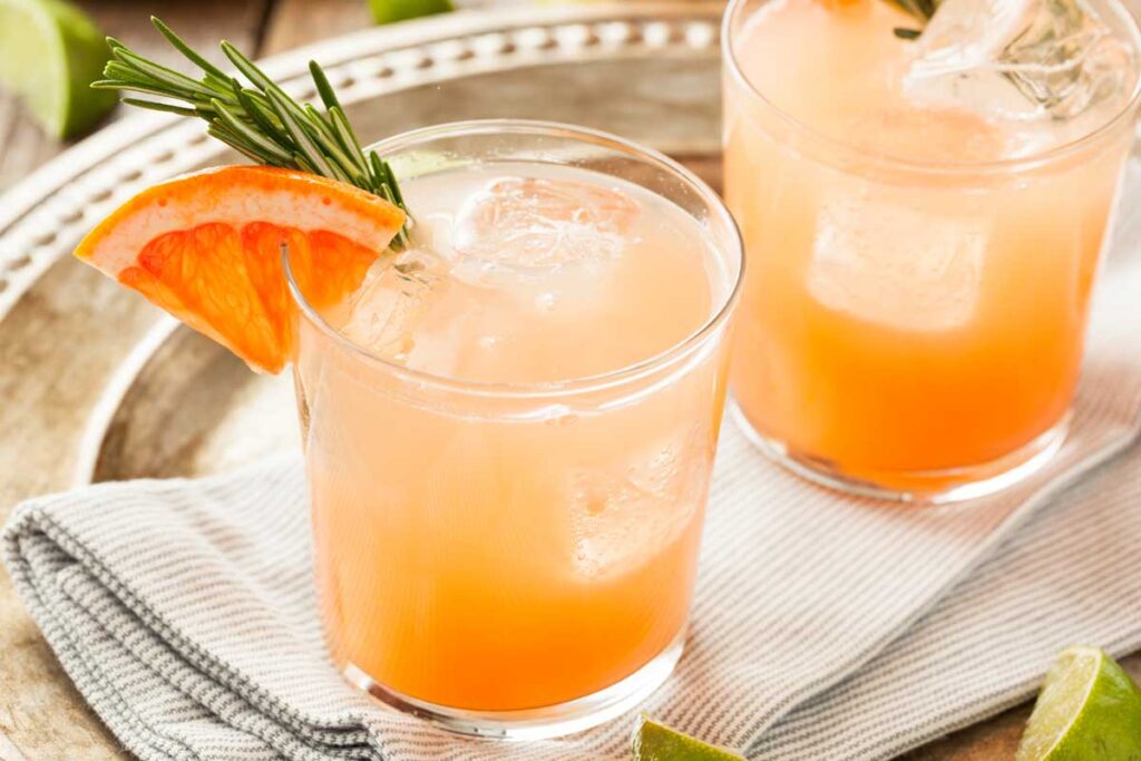 Grapefruit Tequila Paloma Drink