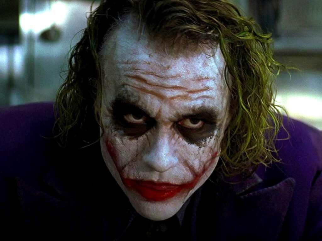 Heath Ledger As The Joker In The Dark Knight