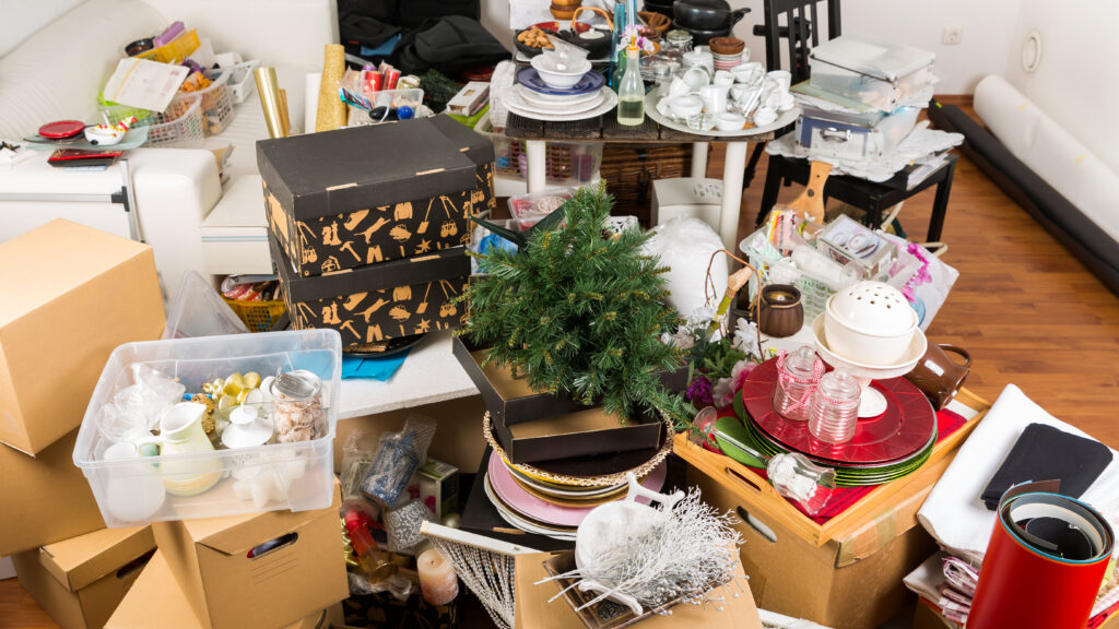 Messy,room,full,of,clutter,and,junk, ,compulsive,hoarding.