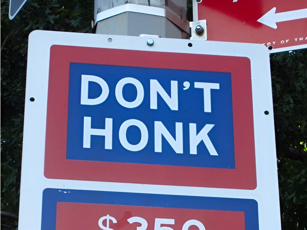 No Honking Near Sandwich Shops - Arkansas