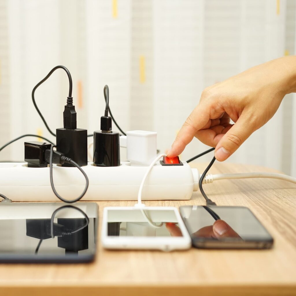 Organize Digital Cables And Charging Stations