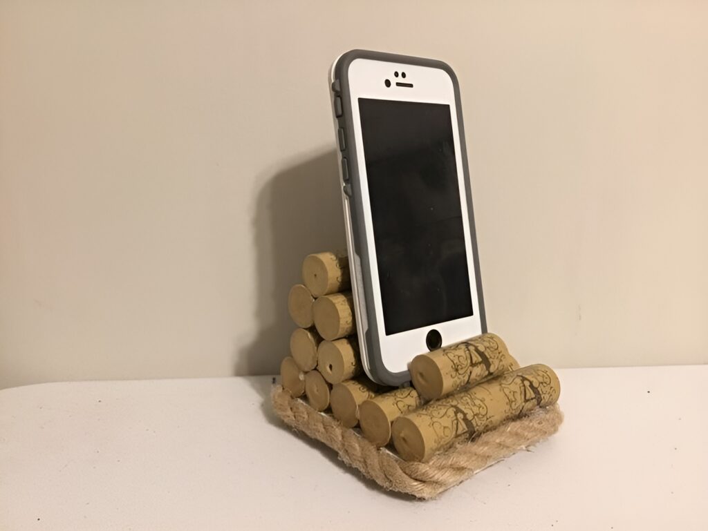 Phone Stand From Wine Cork