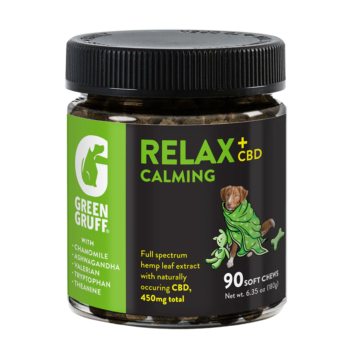 15. Green Gruff Relax Calming Chews