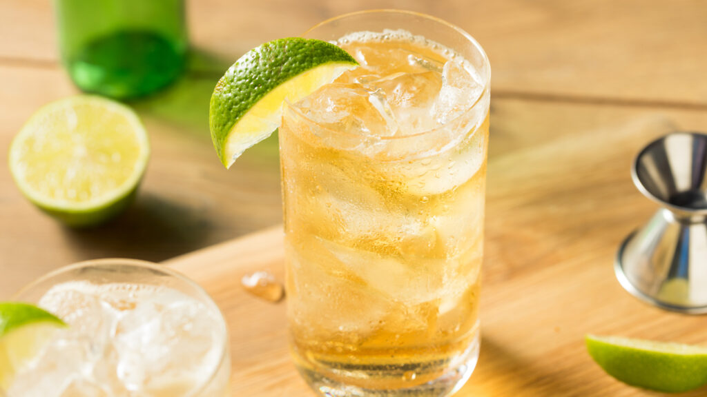 Homemade Bourbon Whiskey Ginger Lime