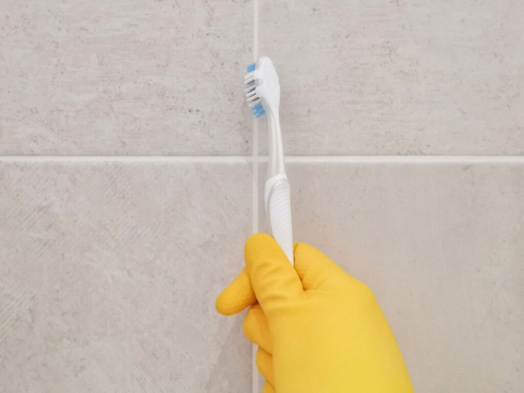Toothbrush As A Grout Cleaner