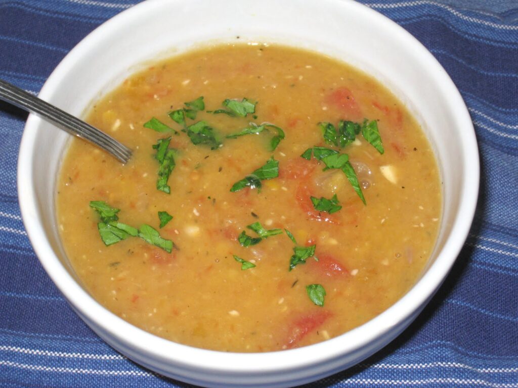 120909 red lentil and mango soup