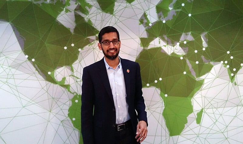 Sundar pichai, chief executive officer of google inc. formerly svp and product chief of chrome and apps at google