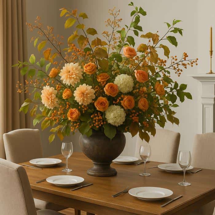 11. Oversized Table Centerpieces