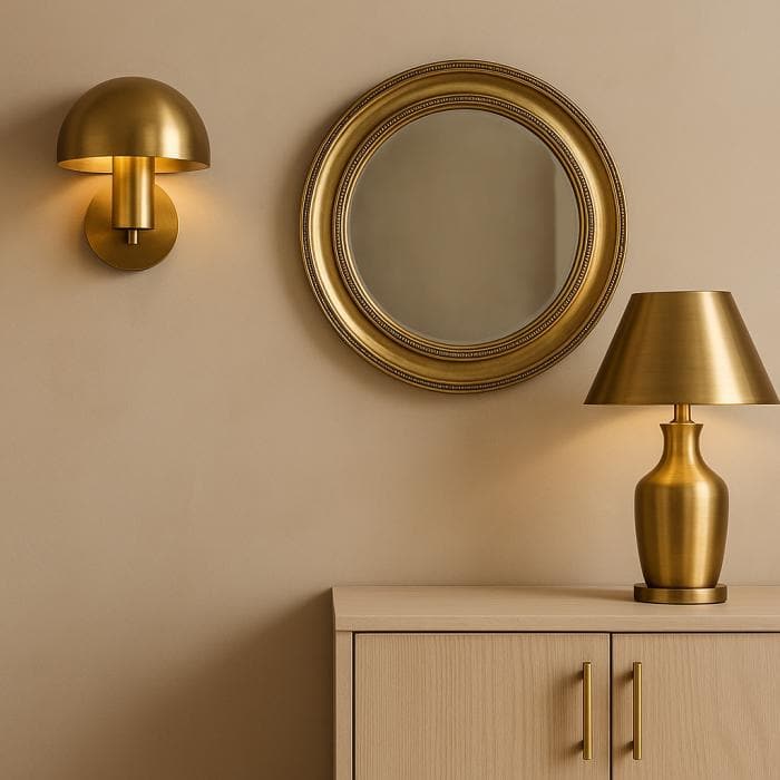 5. Brass Fixtures and Accents