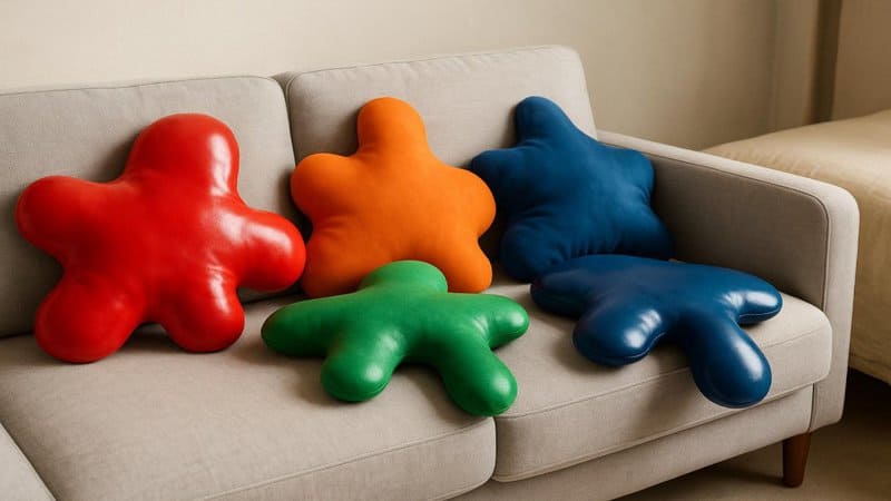 20. Gooey Throw Pillows