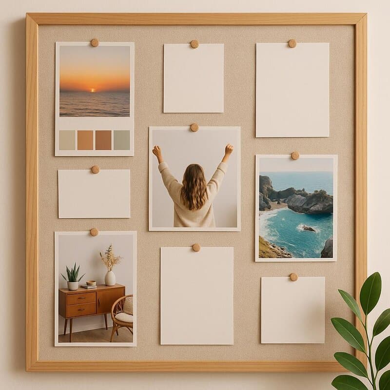 11. Display Vision Boards or Pinboards