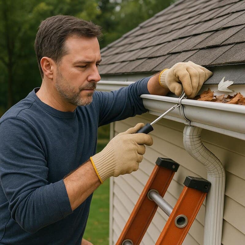 14. Clean and Repair Gutters
