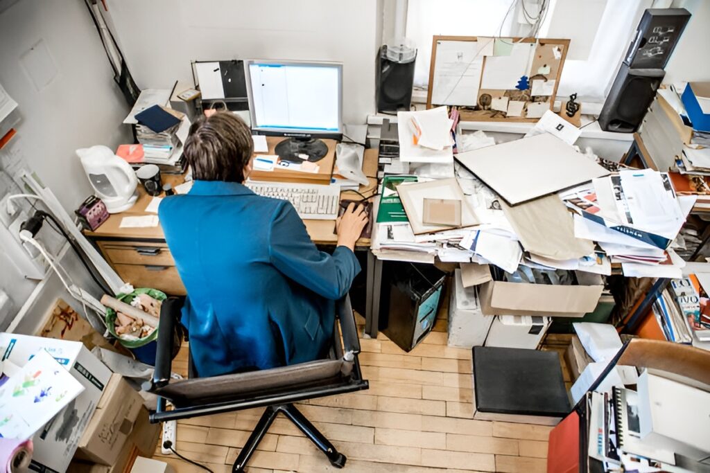 Cluttered workspaces