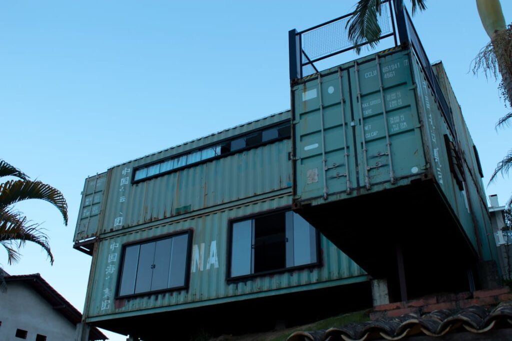 Converted shipping containers