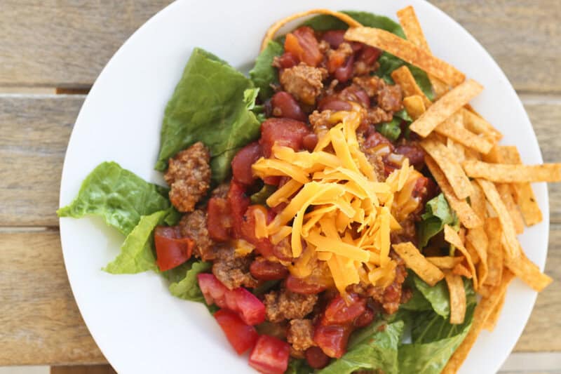 Healthy taco salad 1