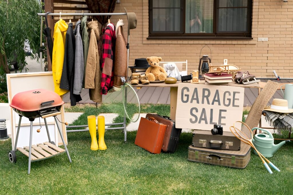 Hosting garage sales