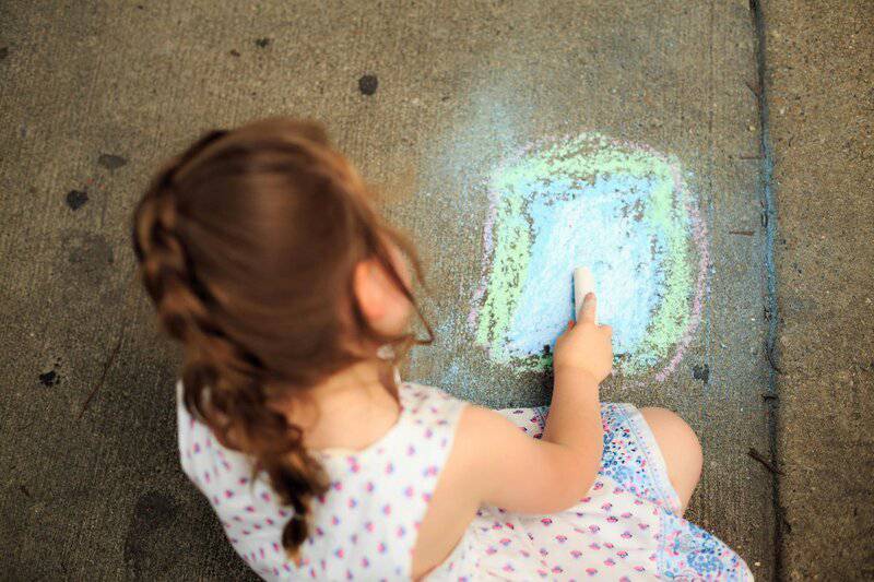 8. Giant Chalk Art Zone