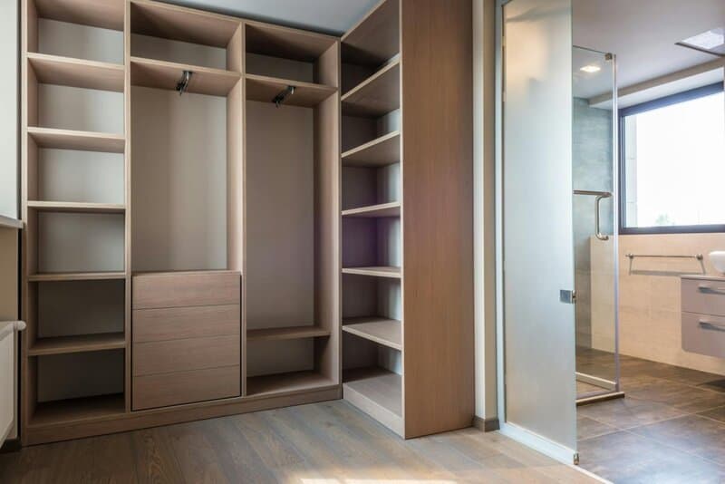 3. Wire Shelving in Closets