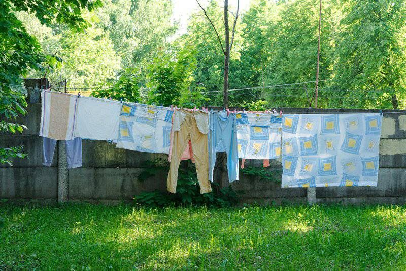 8. Line-Drying Laundry