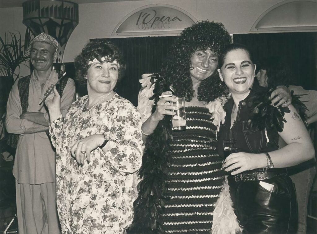 a group of people posing for a photo