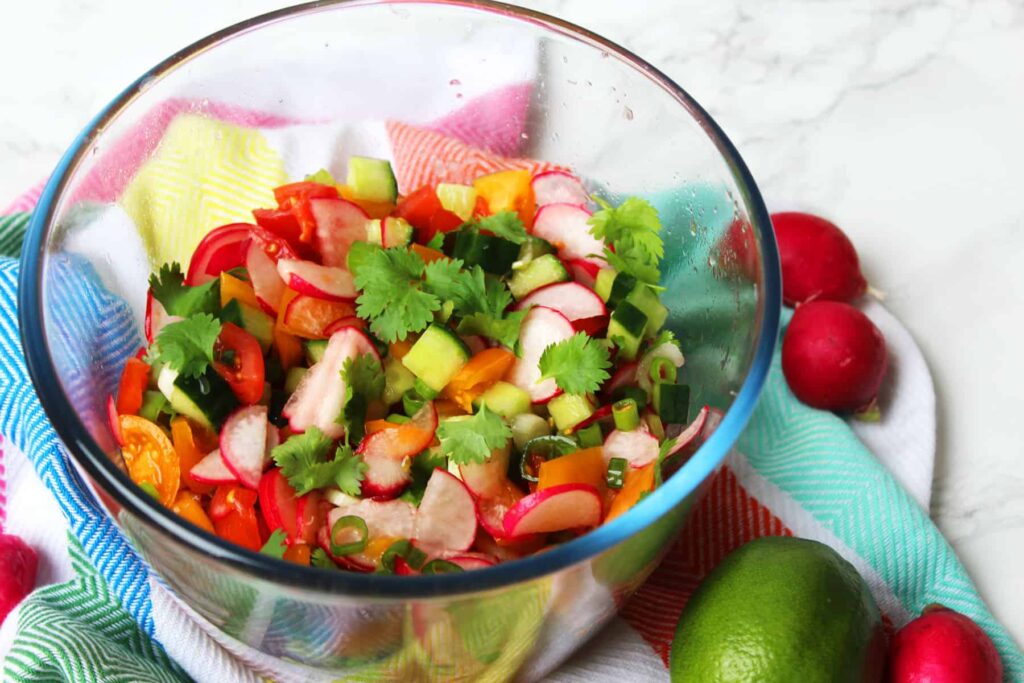 Radish and lime salsa 4
