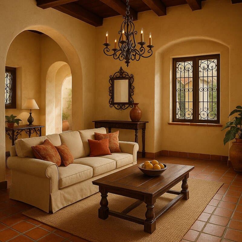 13. Spanish Hacienda: Warmth and Terracotta