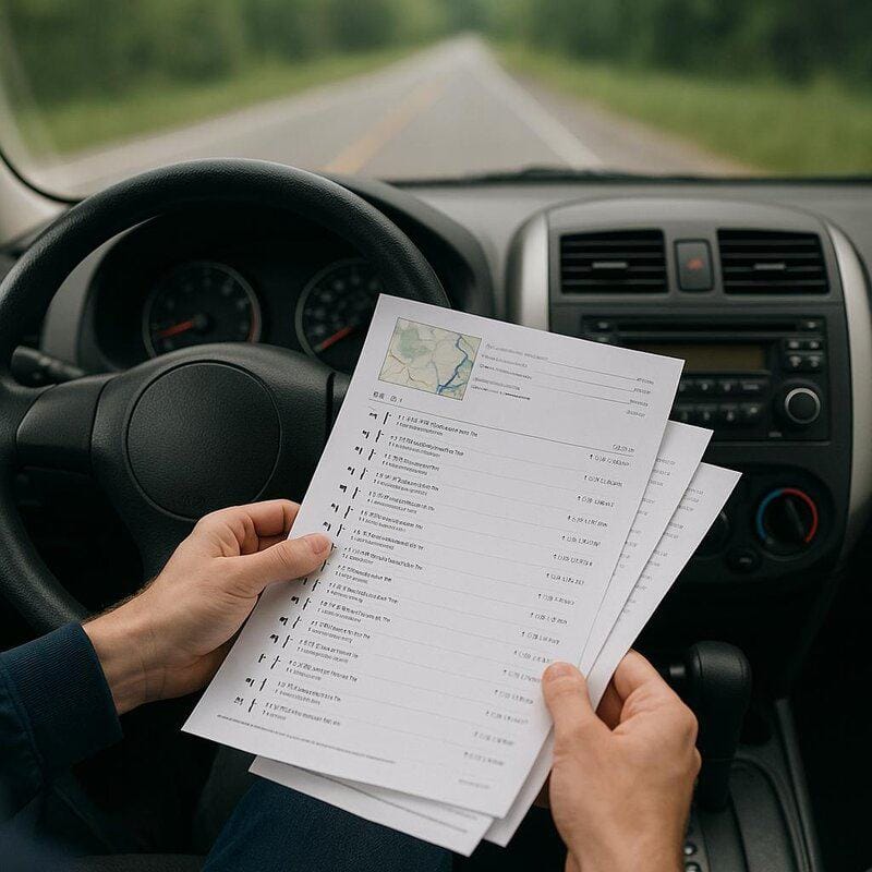 12. Printable MapQuest Directions