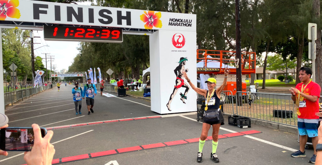 Mathea allansmith finish line