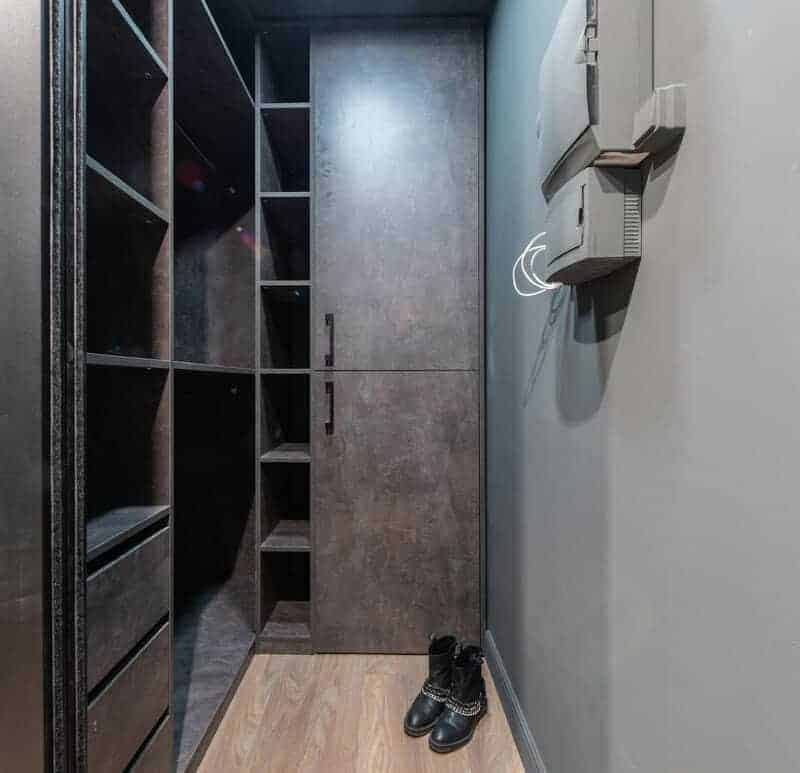 6. Tension Rod Shelving