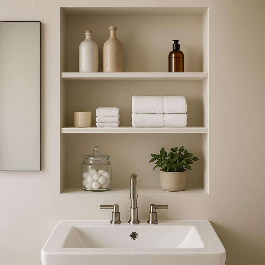 Install Recessed Shelving