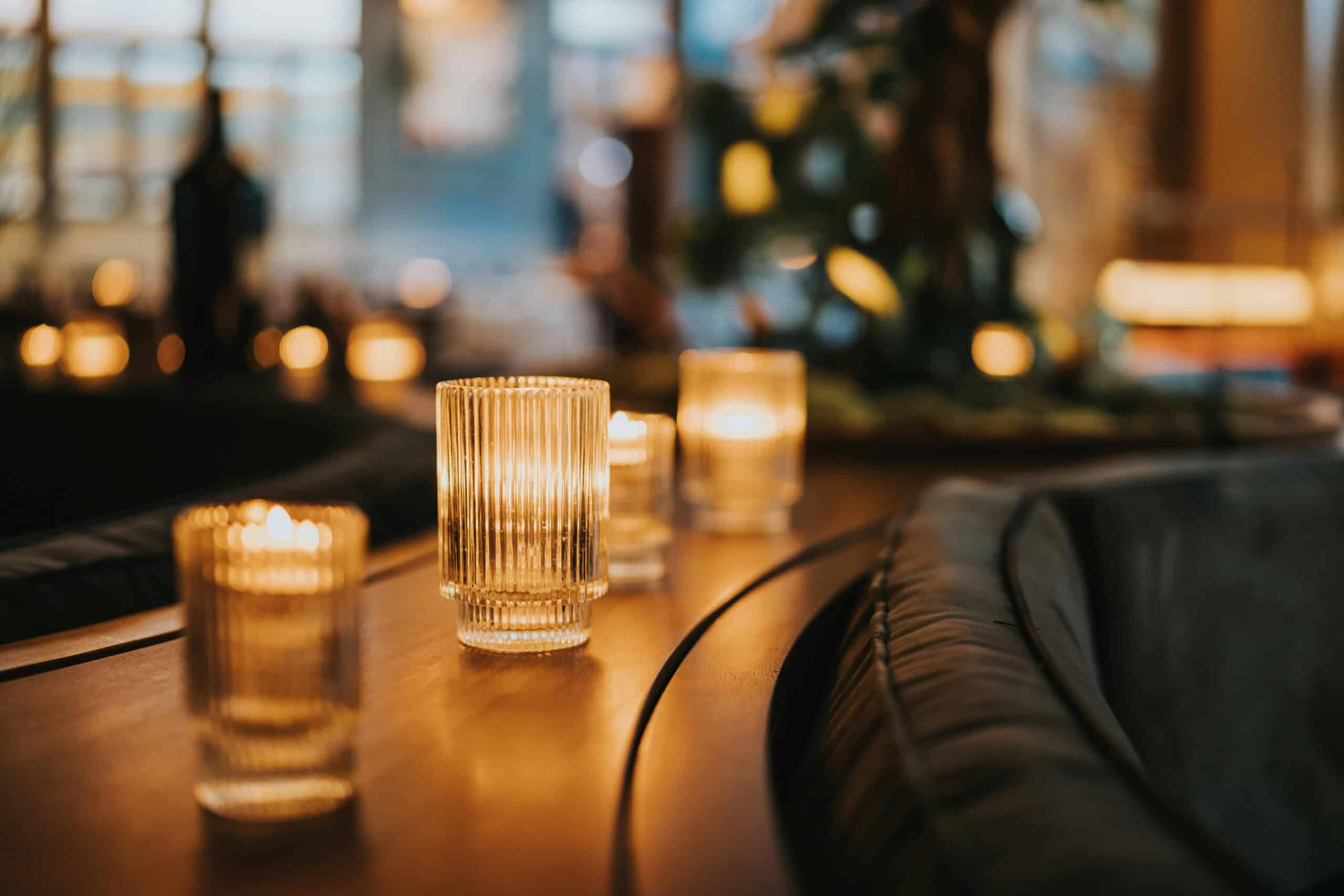 8. Glass Candle Holders